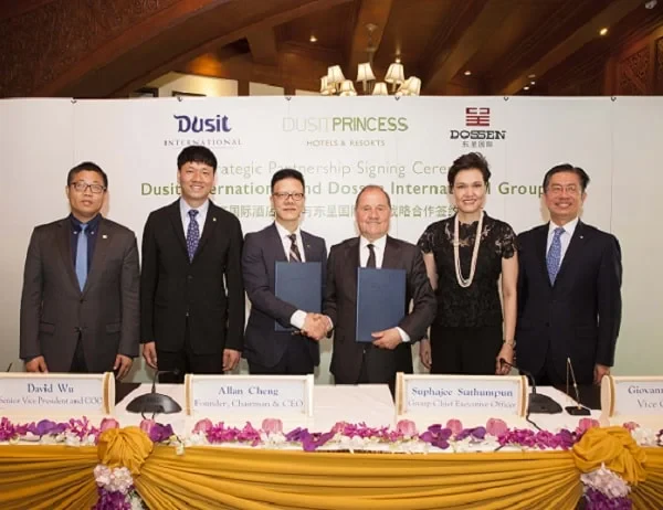 Dusit International forms strategic partnership with Dossen International Group in China