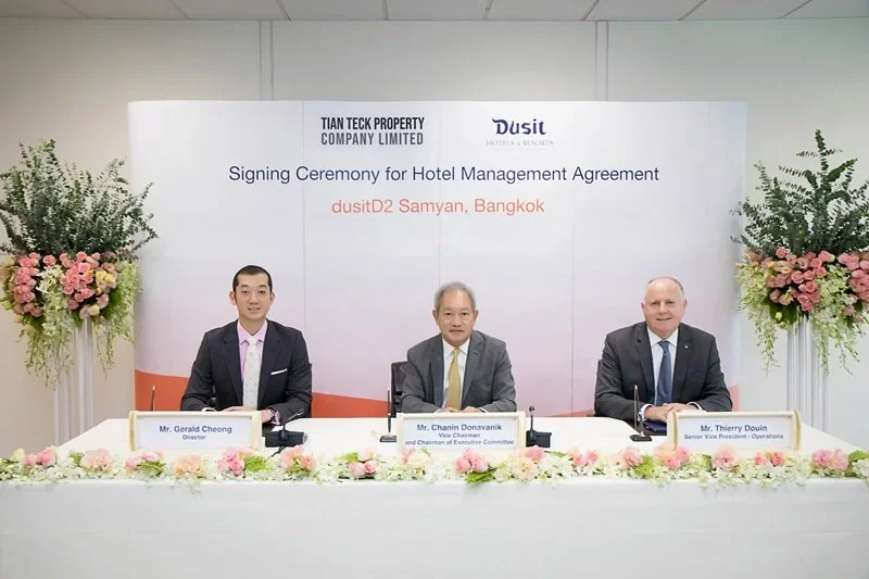 Dusit International signs to bring its upscale dusitD2 brand to the heart of Bangkok for the first time