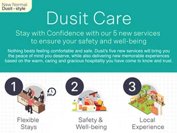 Dusit International introduces new ‘Dusit Care – Stay with Confidence’ programme to respond dynamically to the ‘new normal’ while inspiring travel in the company’s various destinations