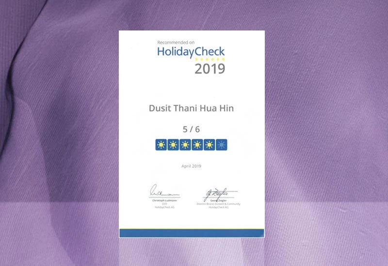 Dusit Thani Huahin - Recommended on HolidayCheck 2019